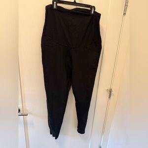 H&M Black Women's Maternity Leggings with High Waist